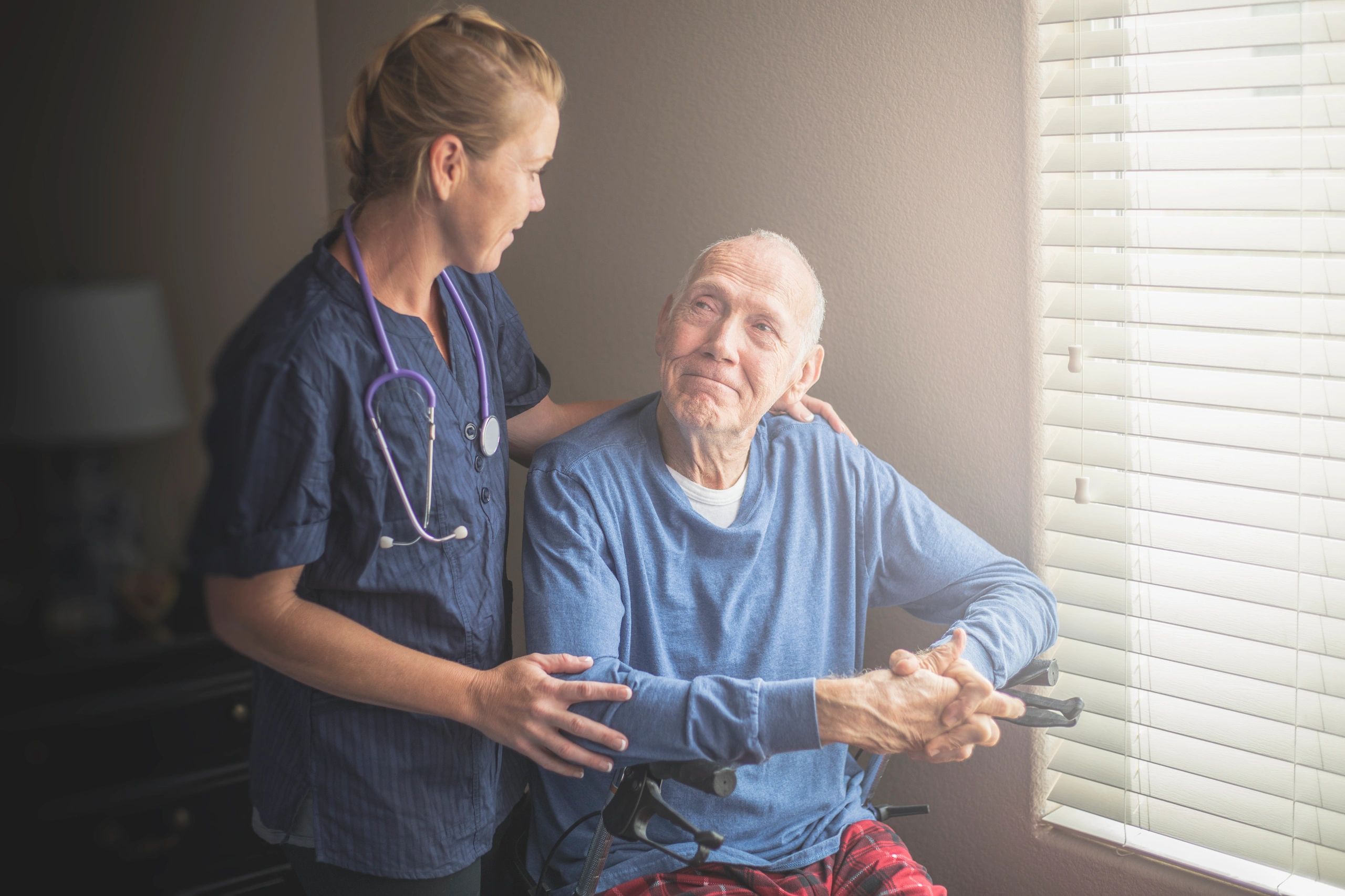 Senior enjoying safe, engaging environment